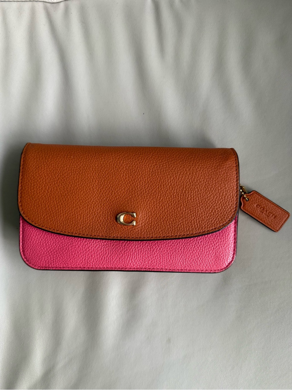 Coach Hayden Crossbody in Colourblock - Brown & Pink
